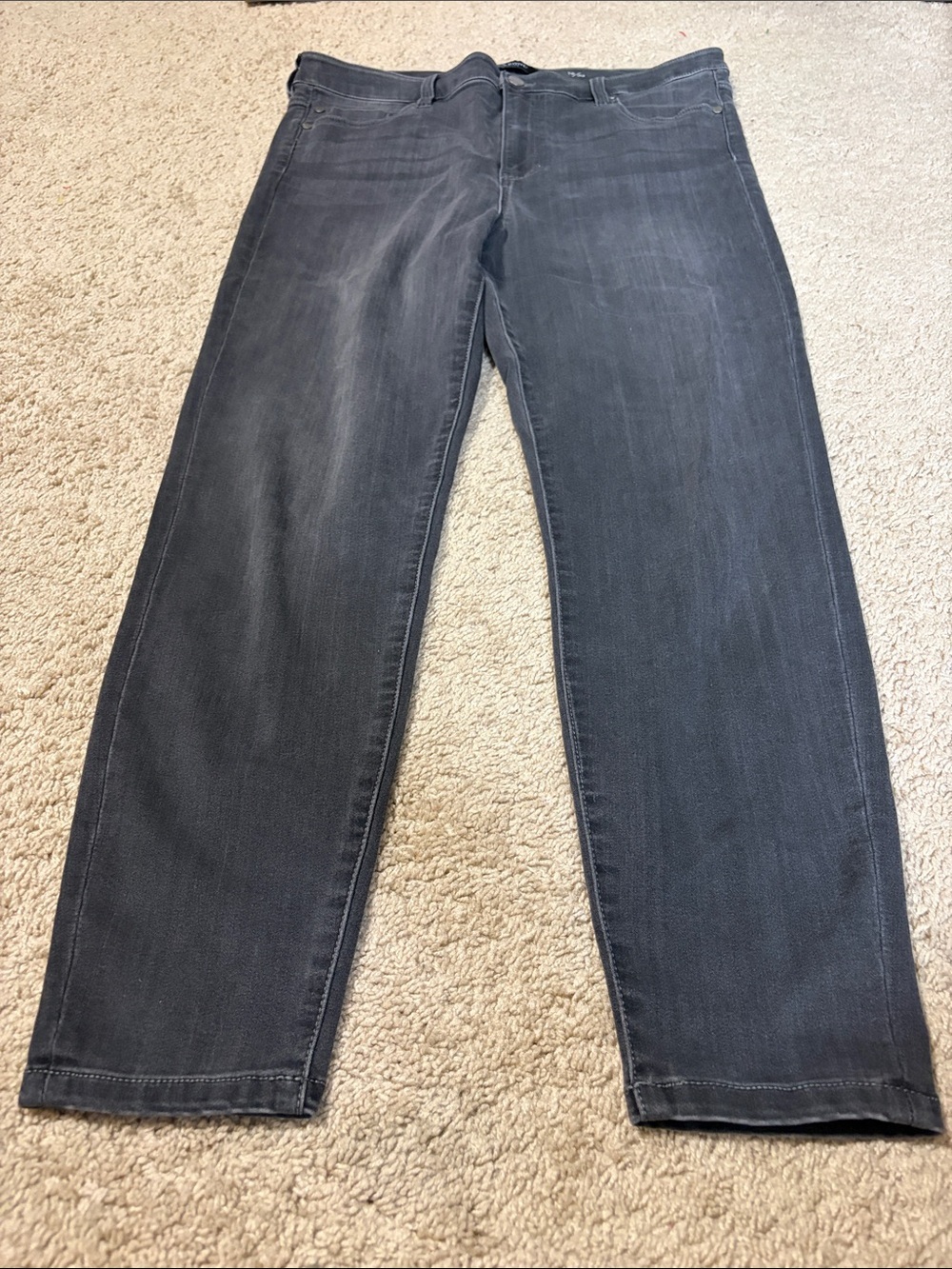 Liverpool High Rise Ankle Faded Black Skinny Stretch Jegging Legging Jeans 16/33